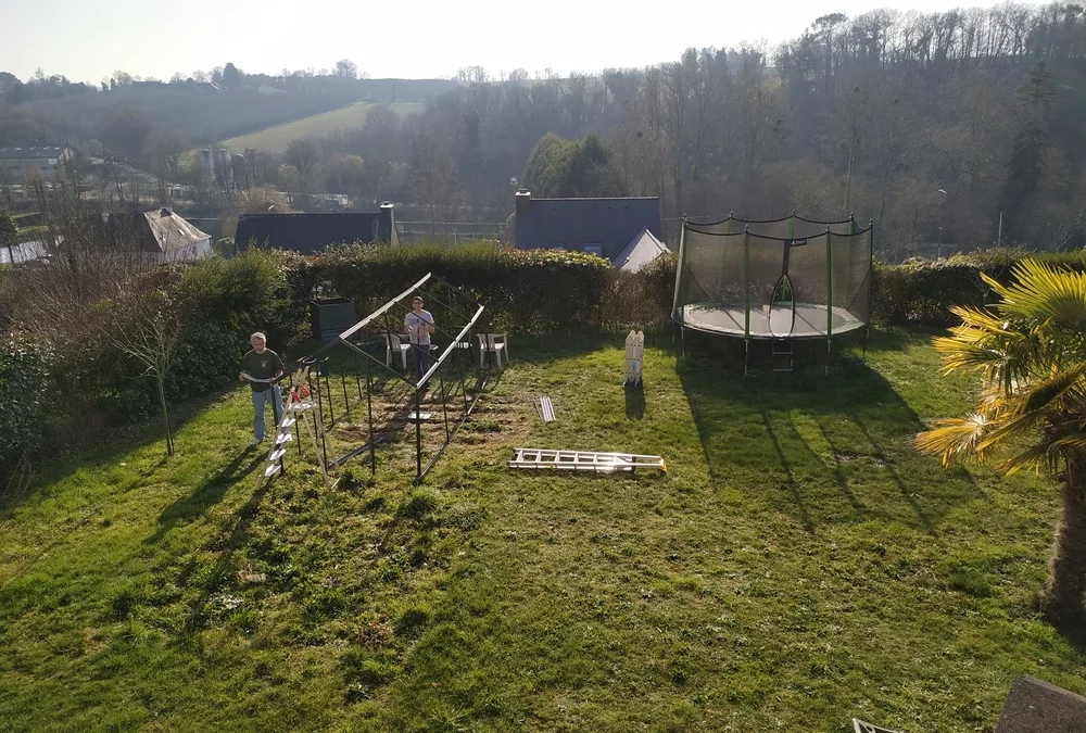 Construction de la serre